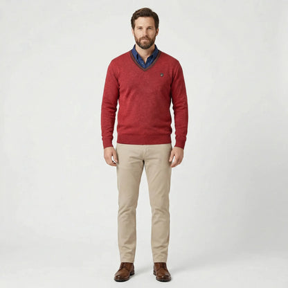 V-Neck Collared Jumper - Ian