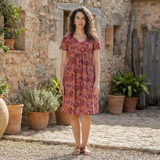 V-Neck Holiday Dress - Olivia