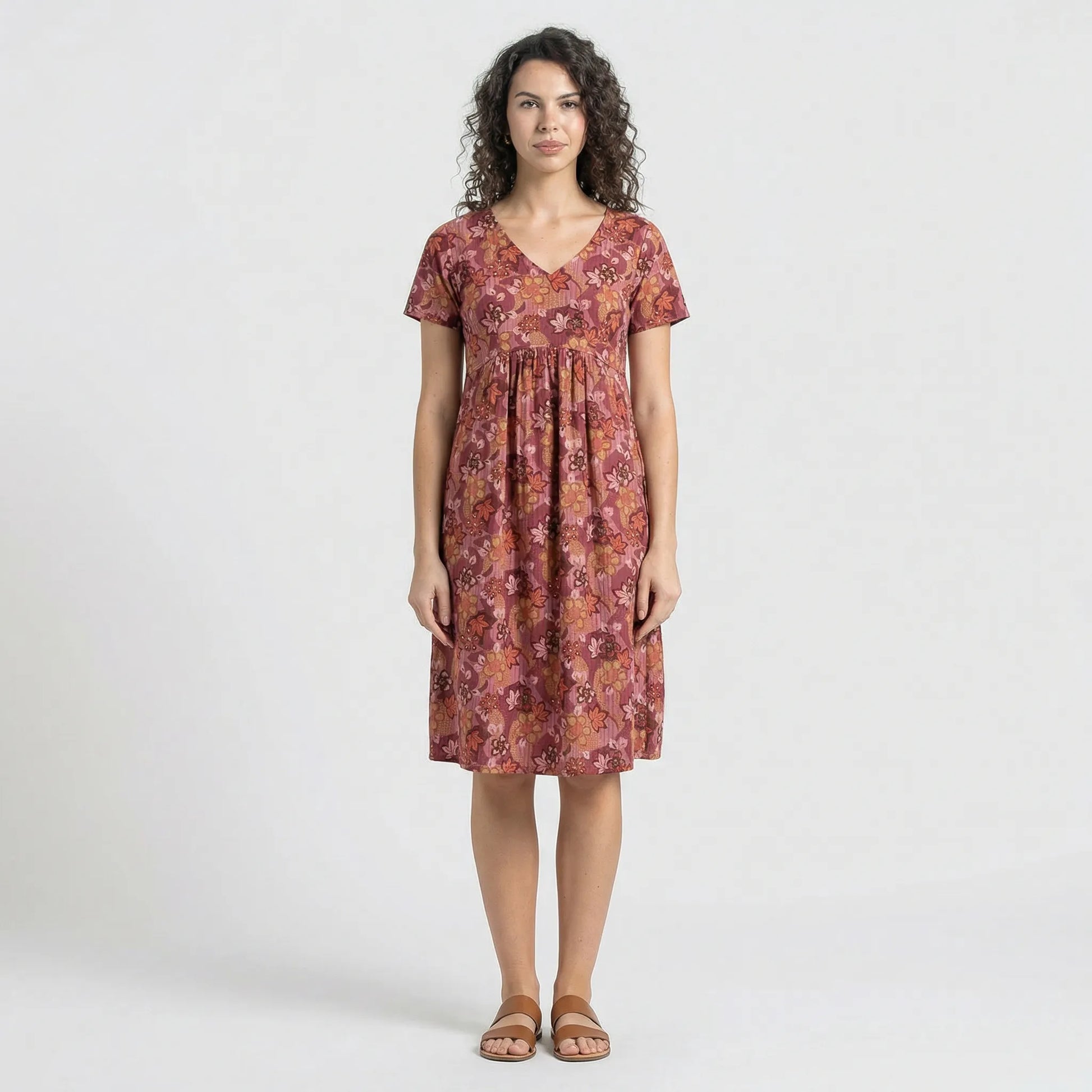 V-Neck Holiday Dress - Olivia