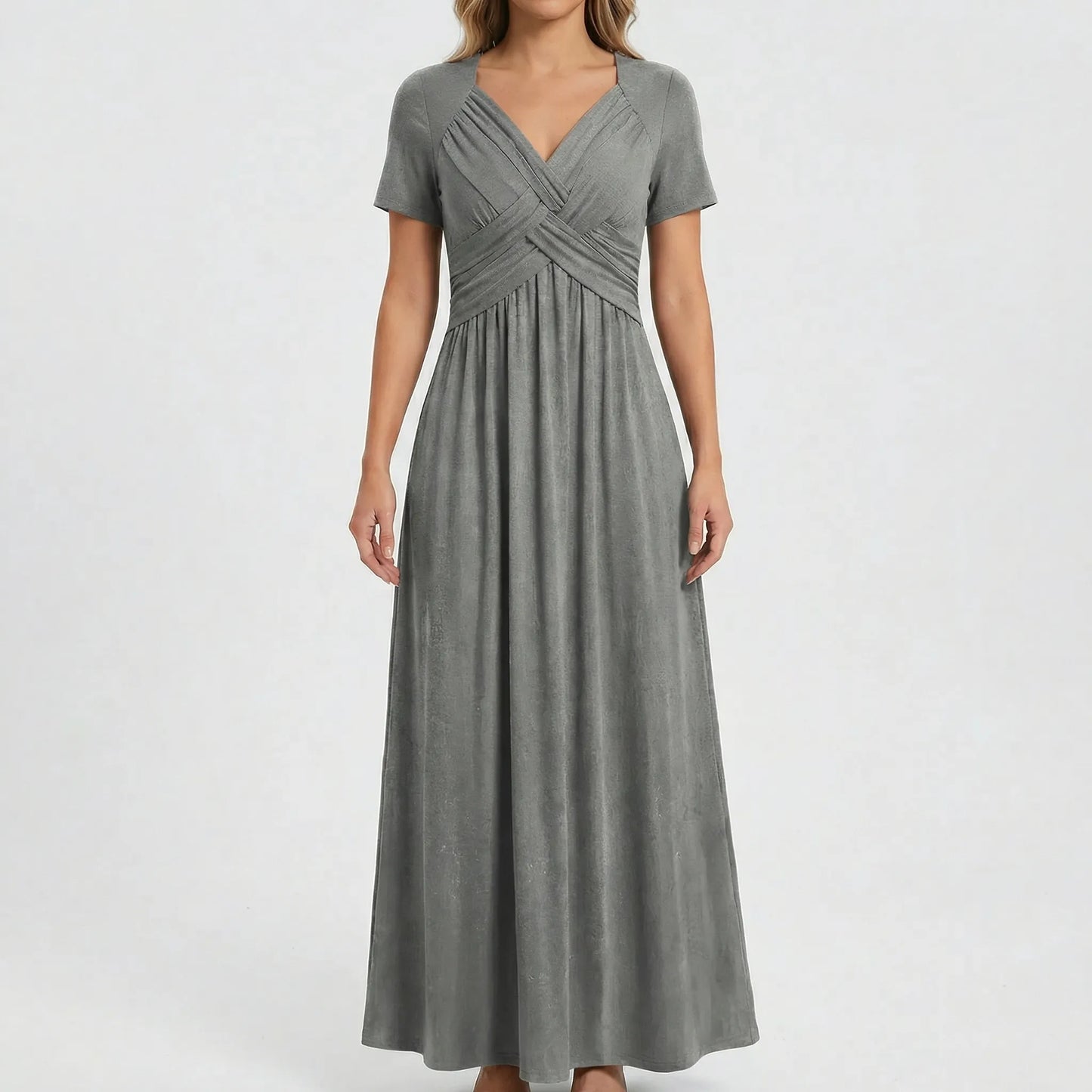 V-Neck Maxi Dress - Rebekka
