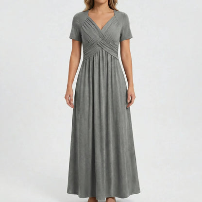 V-Neck Maxi Dress - Rebekka