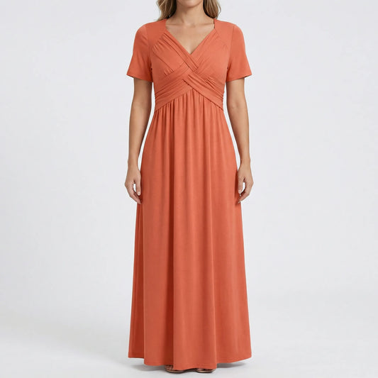 V-Neck Maxi Dress - Rebekka
