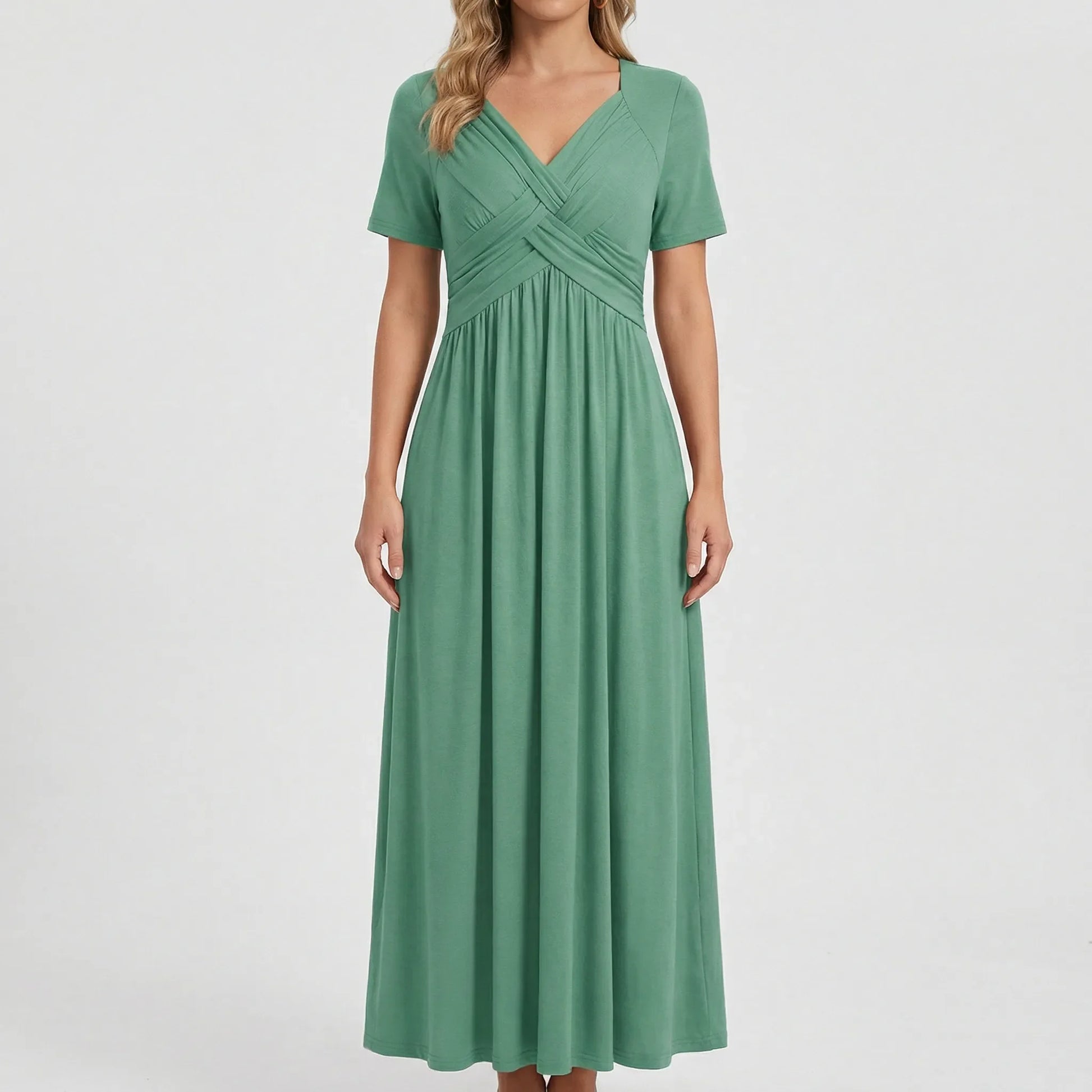 V-Neck Maxi Dress - Rebekka