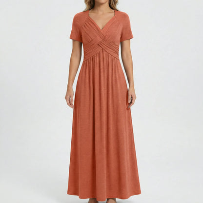 V-Neck Maxi Dress - Rebekka
