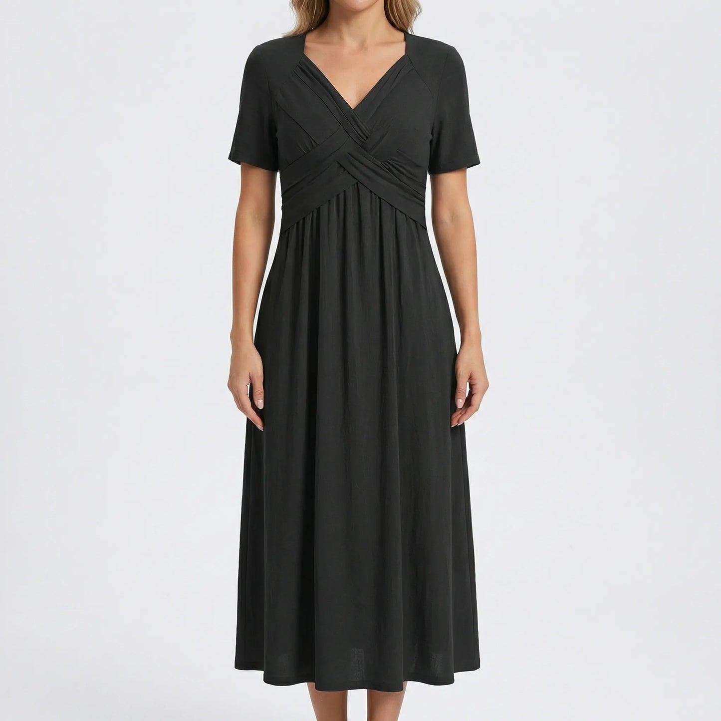 V-Neck Maxi Dress - Rebekka