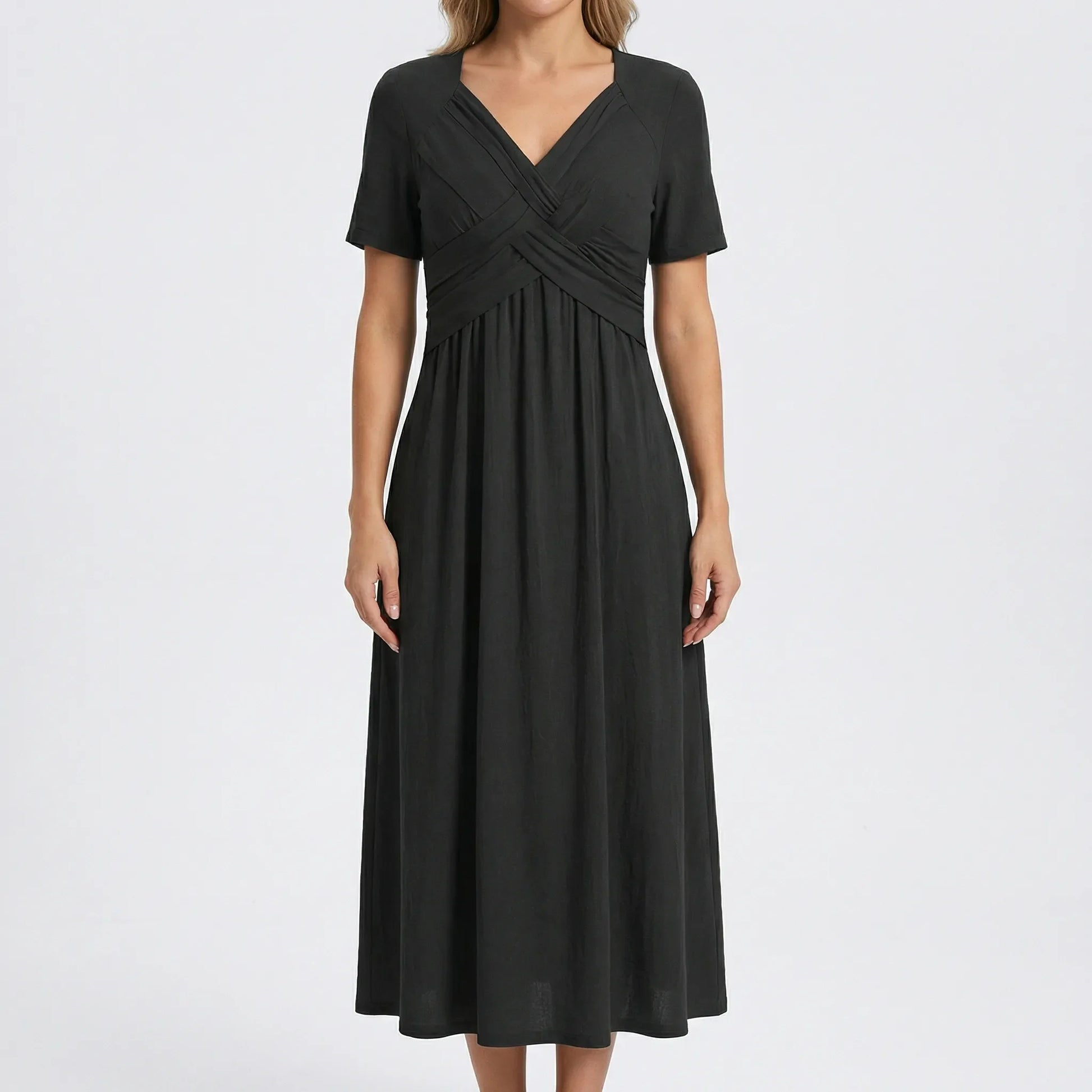 V-Neck Maxi Dress - Rebekka
