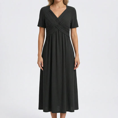 V-Neck Maxi Dress - Rebekka