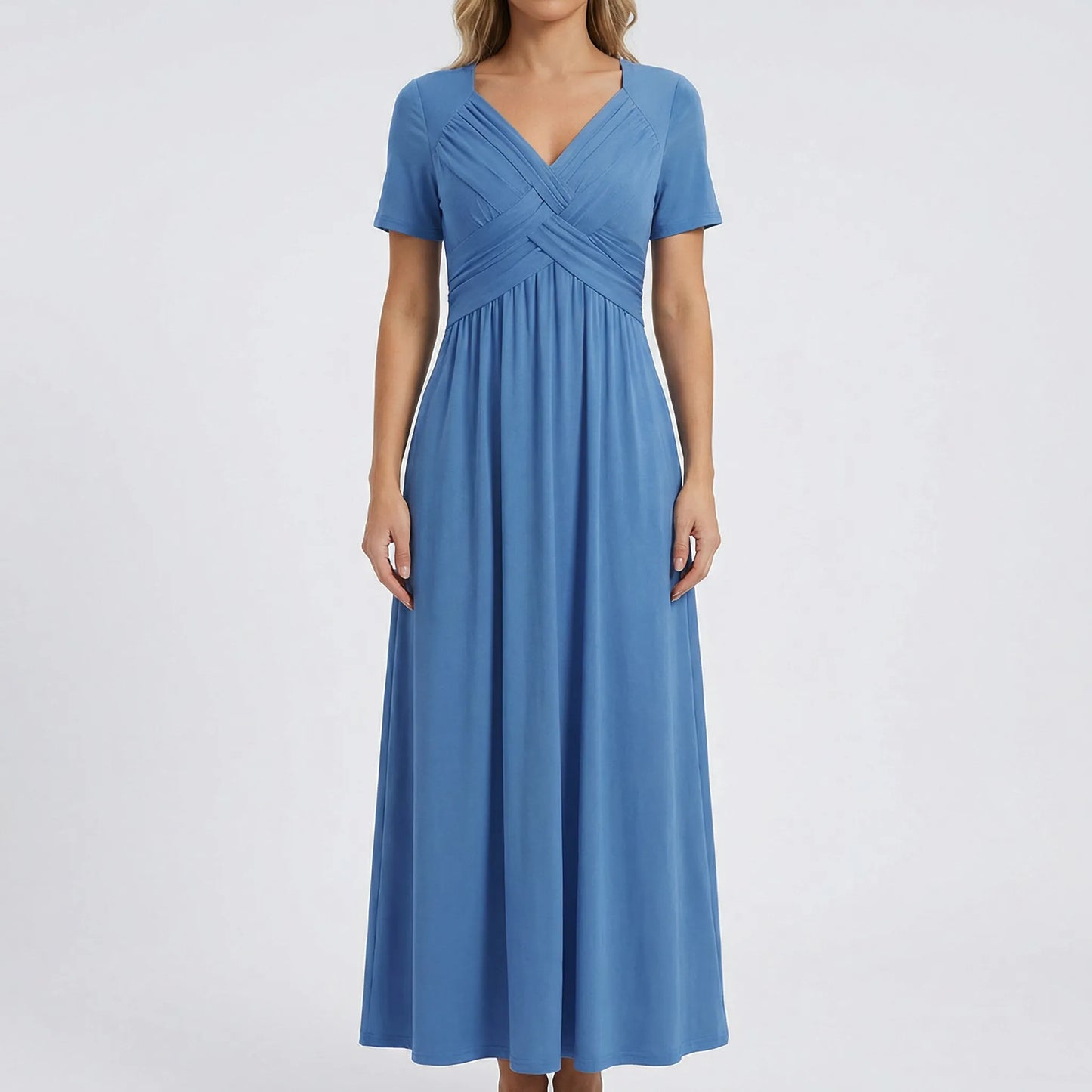V-Neck Maxi Dress - Rebekka