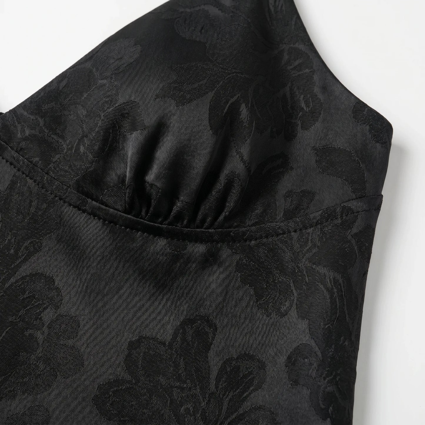 V-Neck Satin Cami Top -  Leona