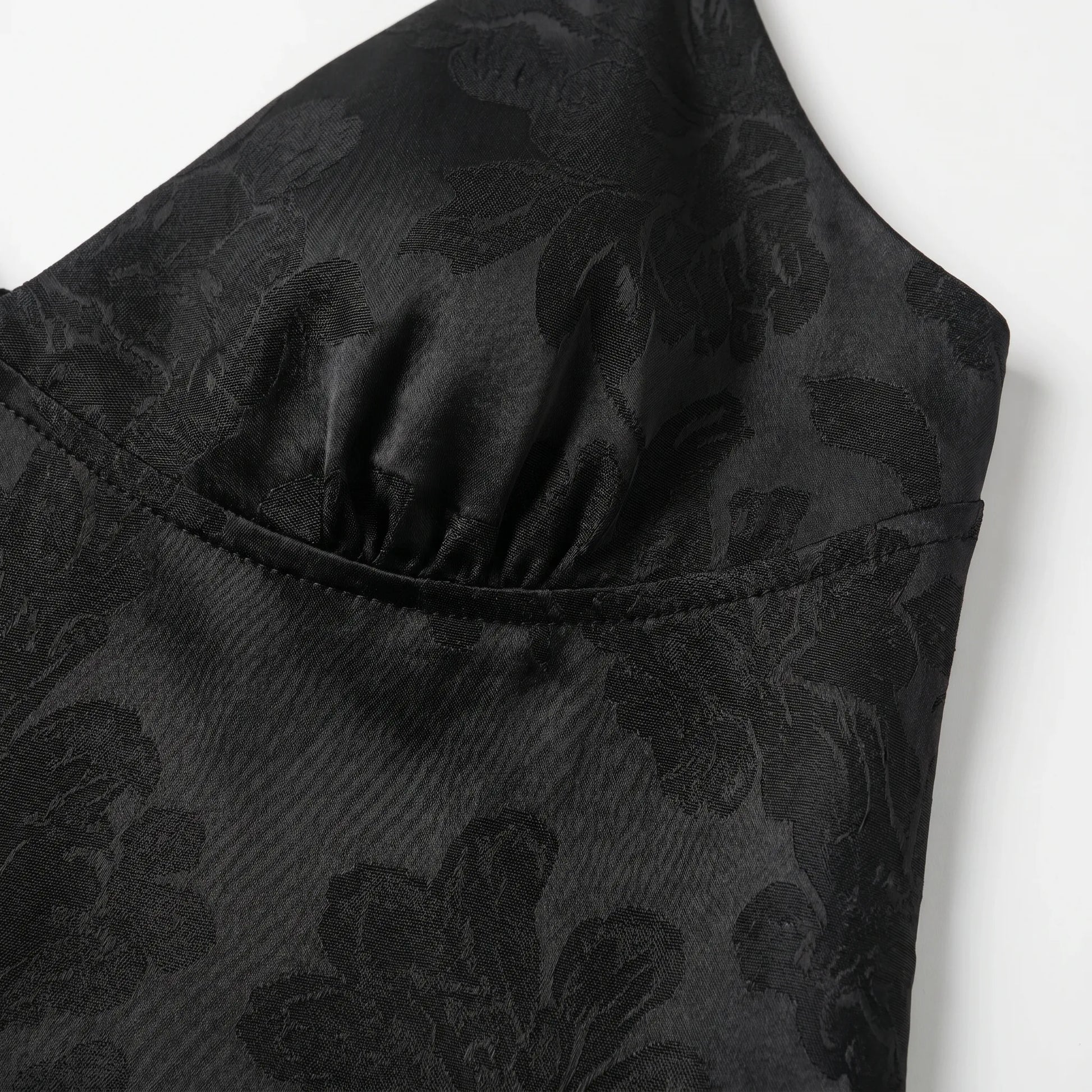 V-Neck Satin Cami Top -  Leona