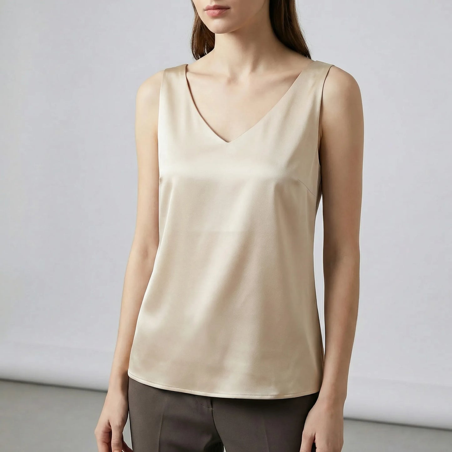V-Neck Sleeveless Vest - Aurelia