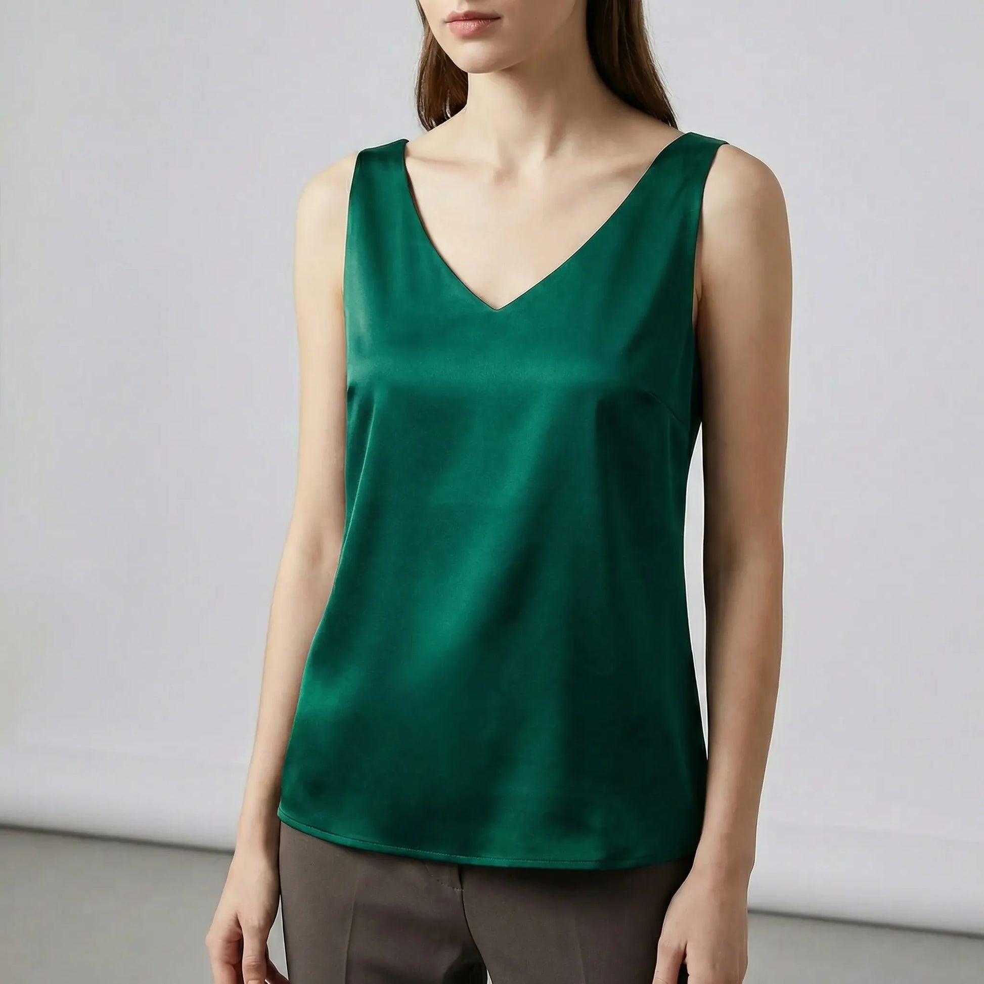 V-Neck Sleeveless Vest - Aurelia
