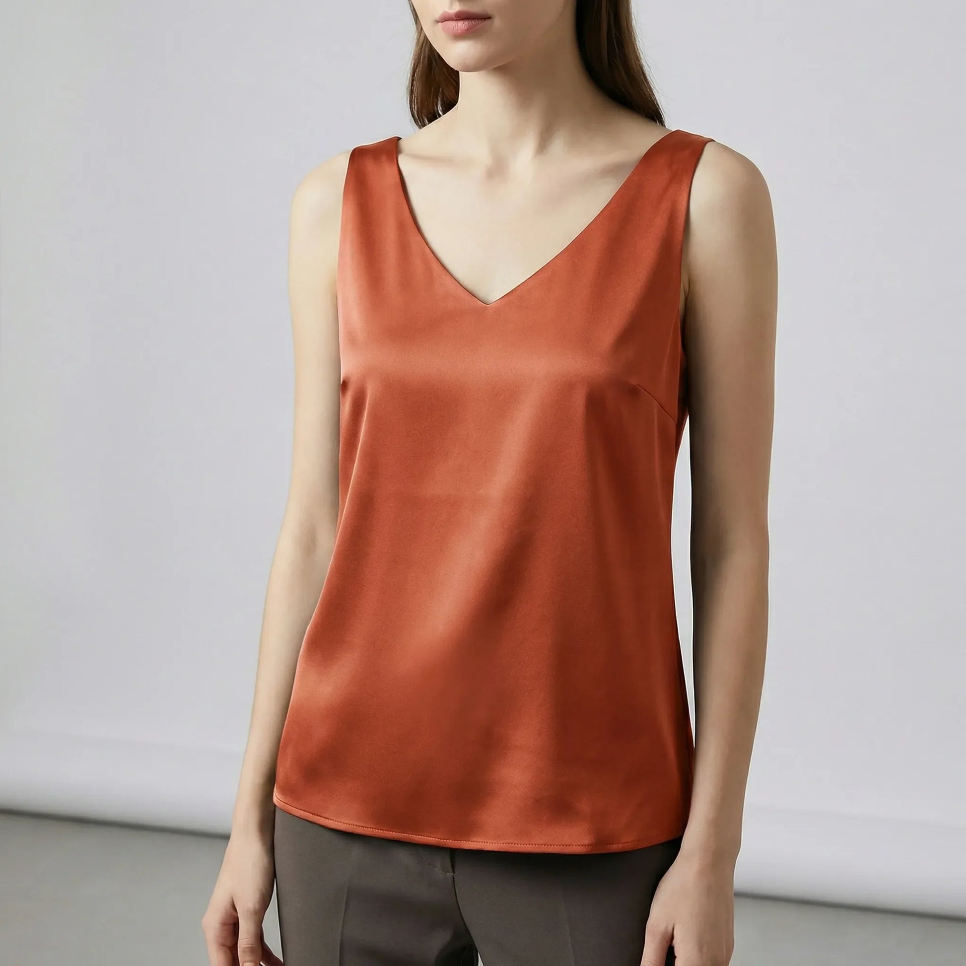 V-Neck Sleeveless Vest - Aurelia