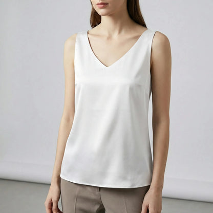 V-Neck Sleeveless Vest - Aurelia