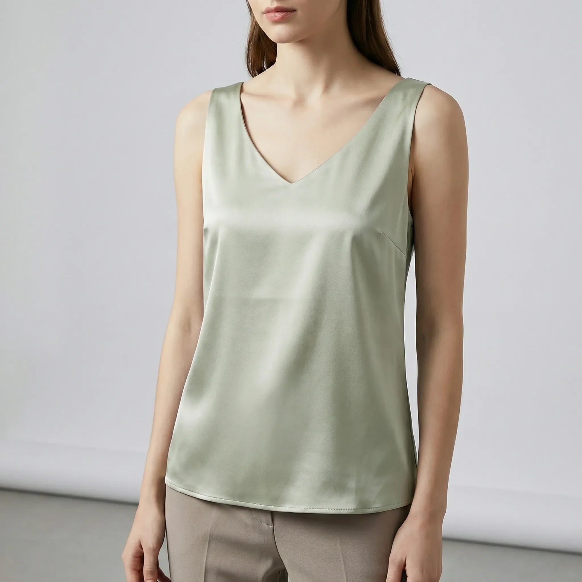 V-Neck Sleeveless Vest - Aurelia