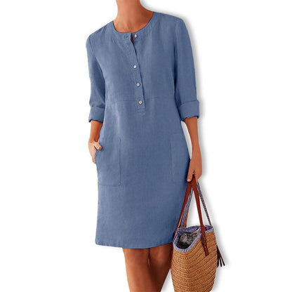 Autumnal dress in warm colours – Nika