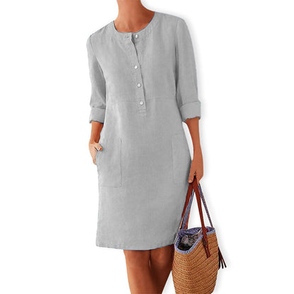Autumnal dress in warm colours – Nika