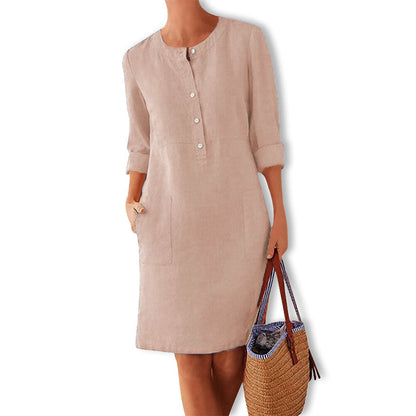 Autumnal dress in warm colours – Nika