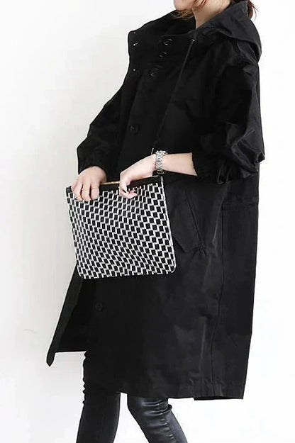 Oversized Waterproof Hooded Trench Coat 6