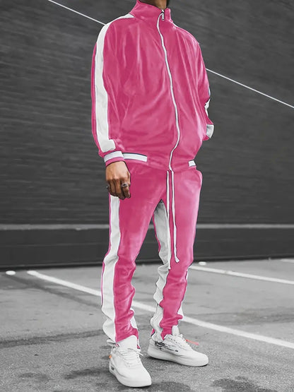 Velvet Jogger Set In A Retro Style - Gilberto