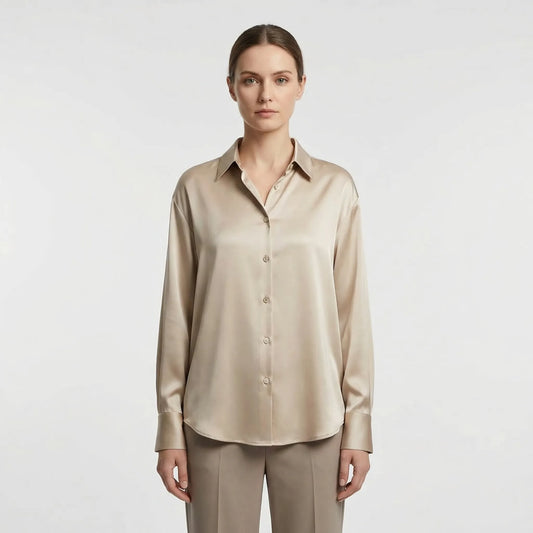 Versatile Satin-Finish Top - Angelica