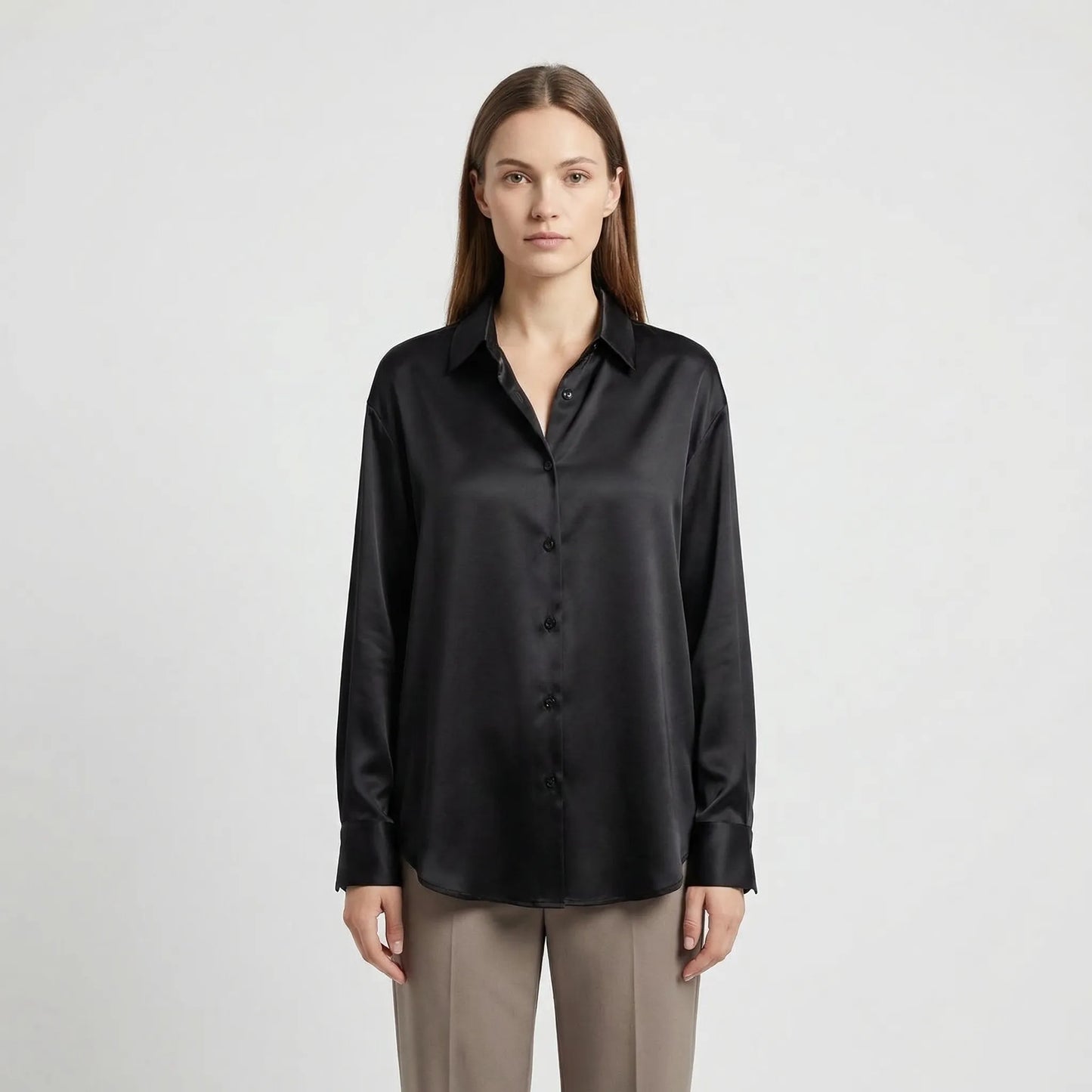 Versatile Satin-Finish Top - Angelica