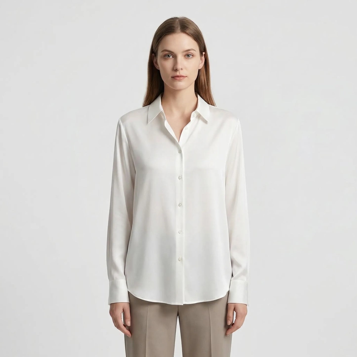Versatile Satin-Finish Top - Angelica