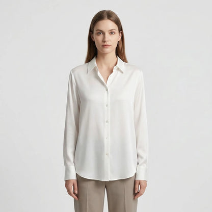 Versatile Satin-Finish Top - Angelica