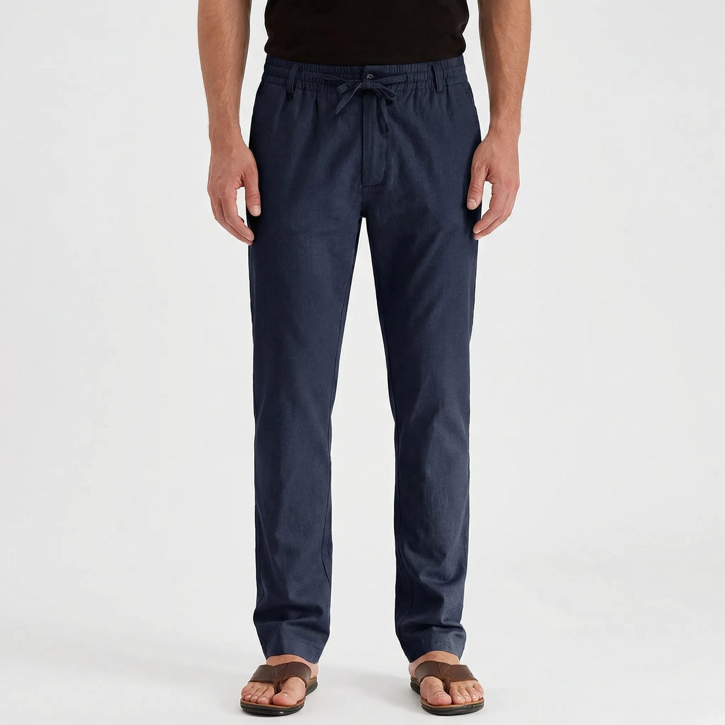 Versatile Straight-Leg Trousers - Emilio