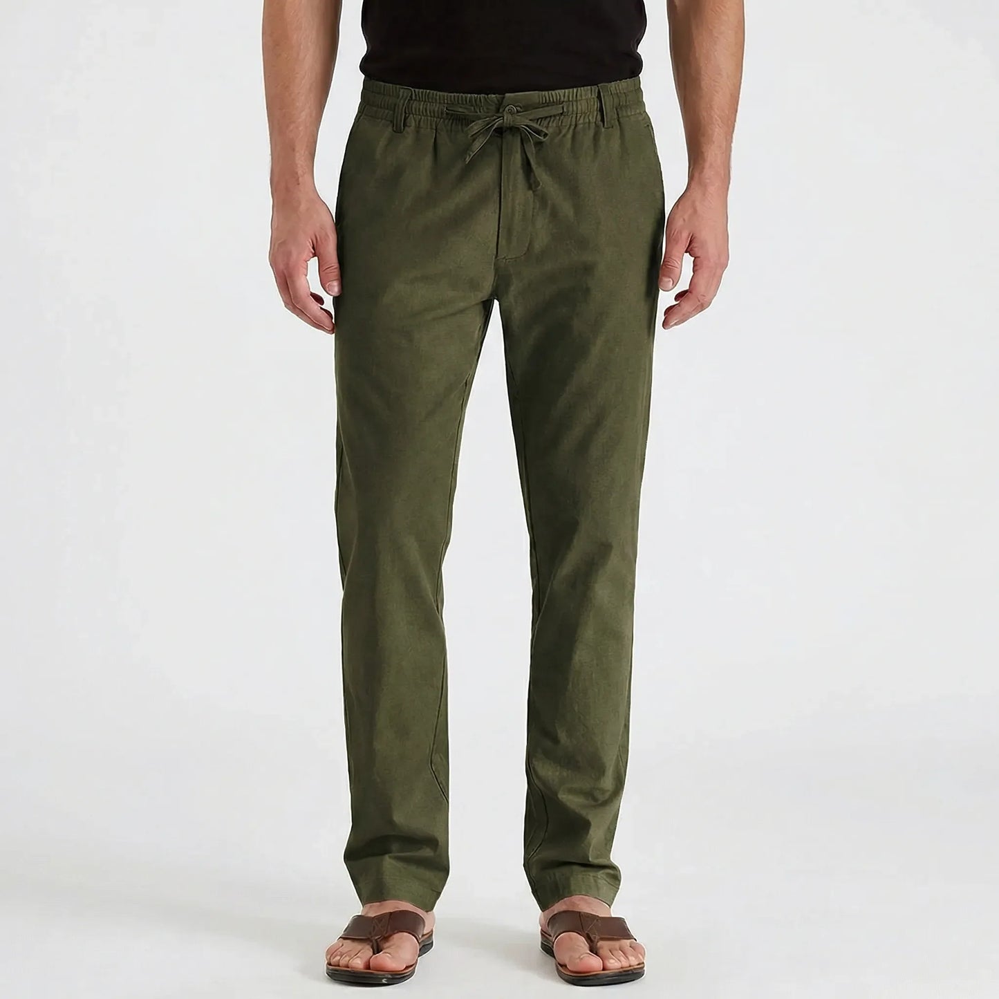 Versatile Straight-Leg Trousers - Emilio