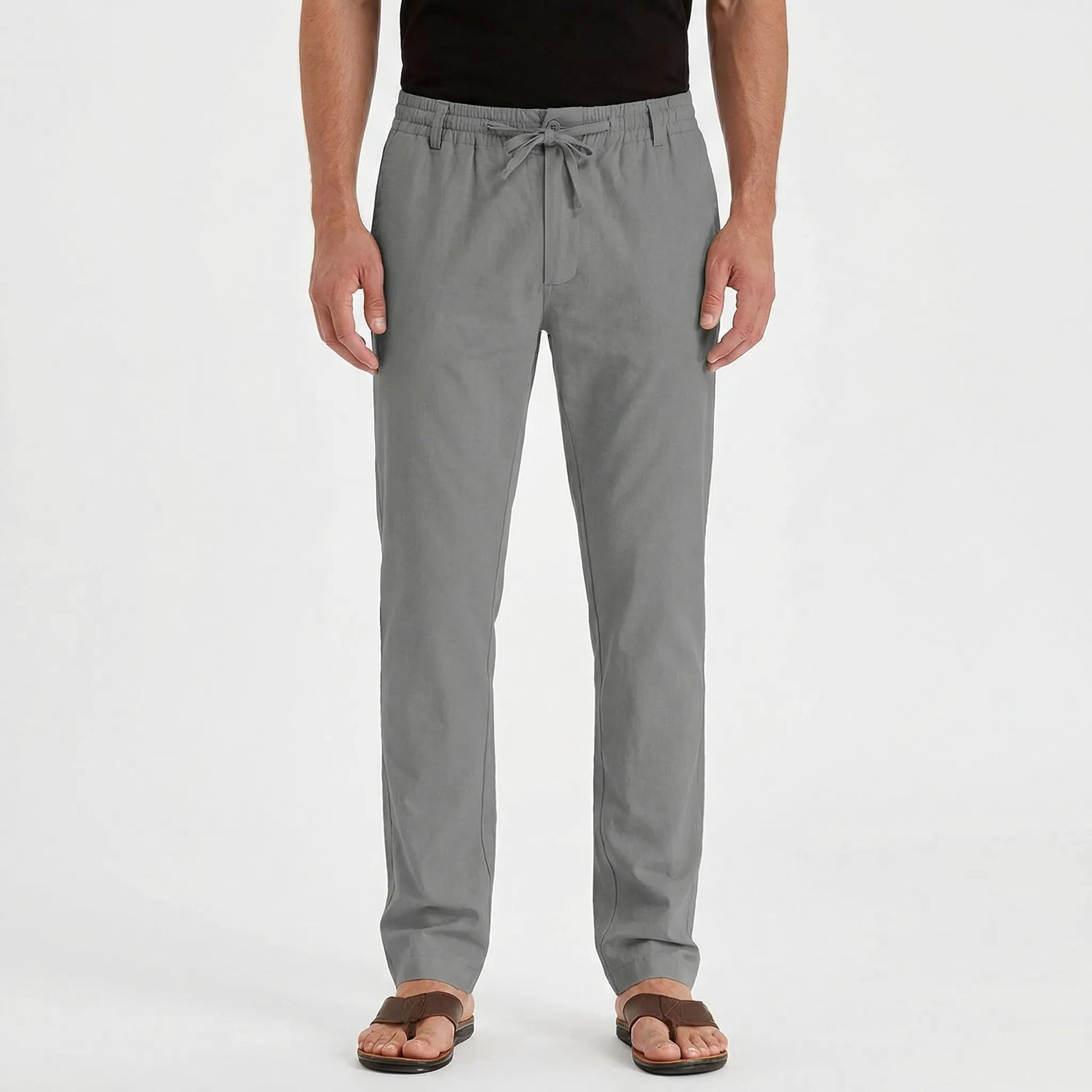 Versatile Straight-Leg Trousers - Emilio