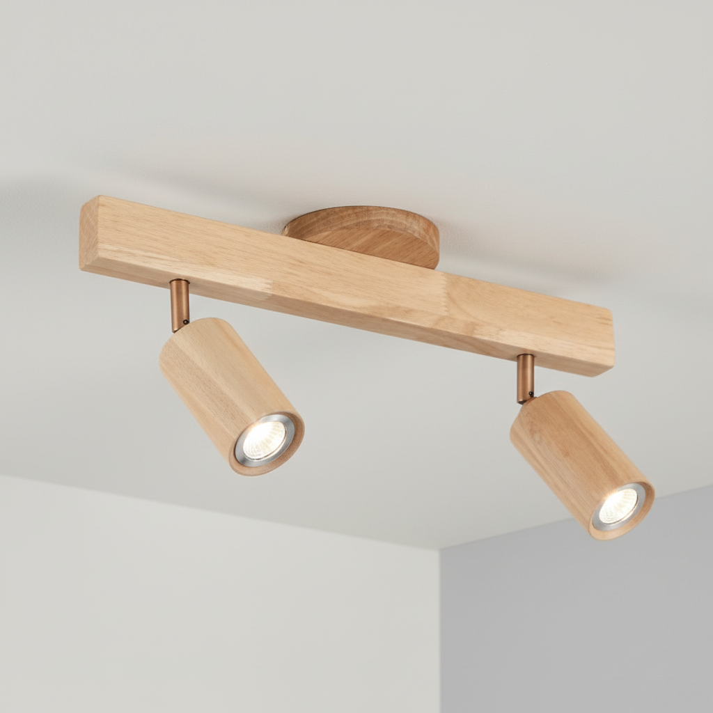 Verstellbare Spotleuchte Holz - Ecobeam