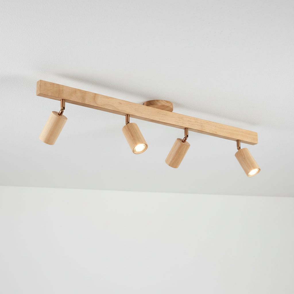 Verstellbare Spotleuchte Holz - Ecobeam