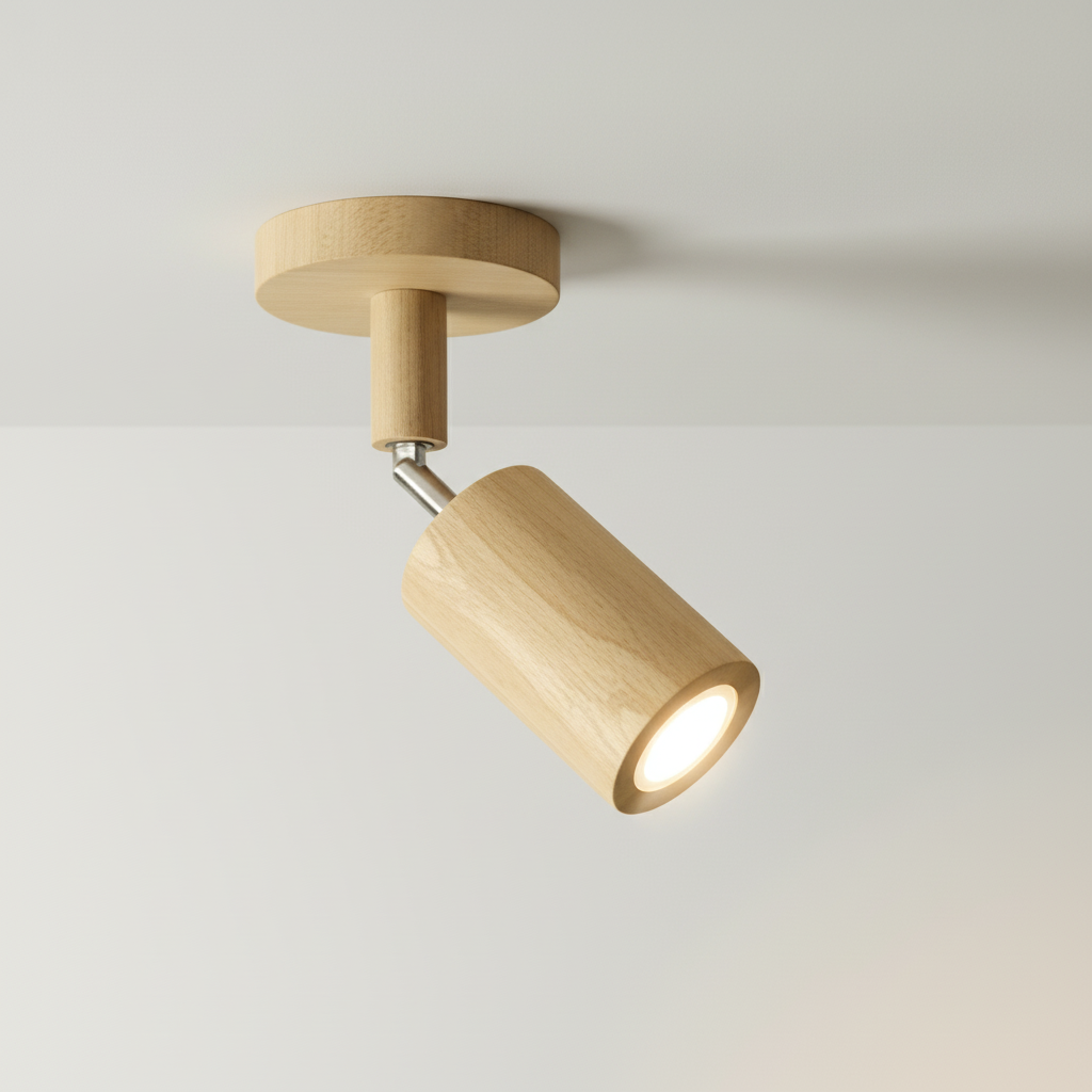 Verstellbare Spotleuchte Holz - Ecobeam