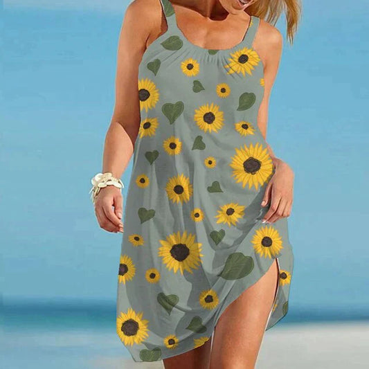 Boho Chic summer dress with floral print – Karla