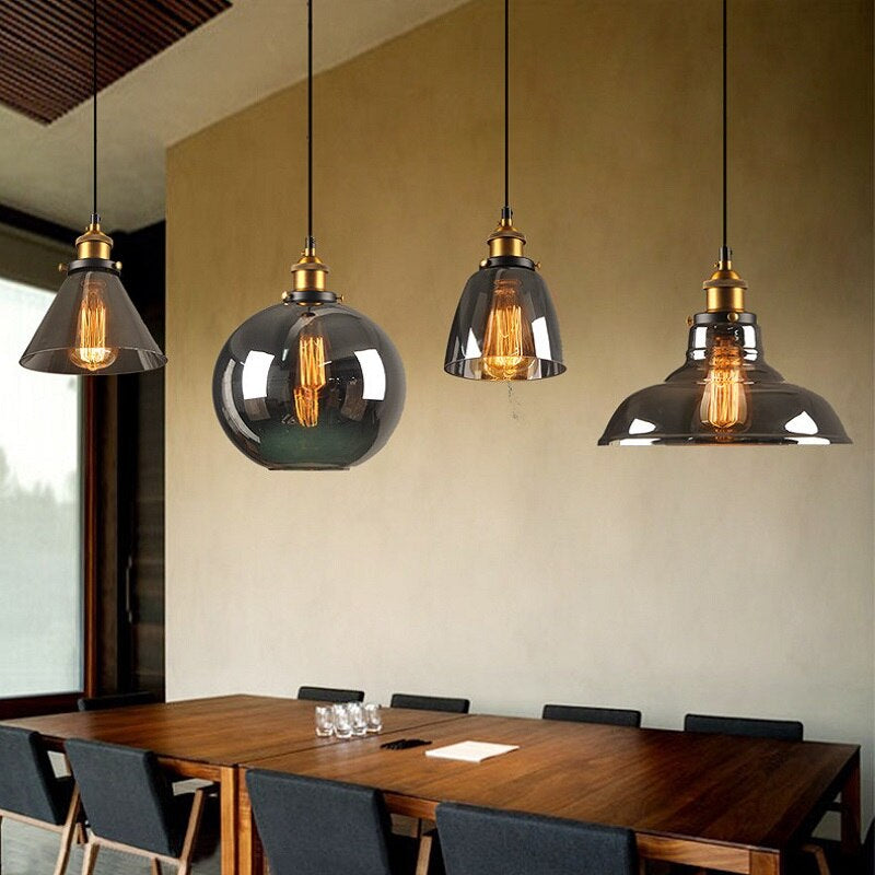 Vintage Industrieglas Hängeleuchte - VeloriaLight