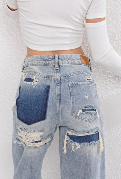 Vintage Ripped Damenjeans - Nelly