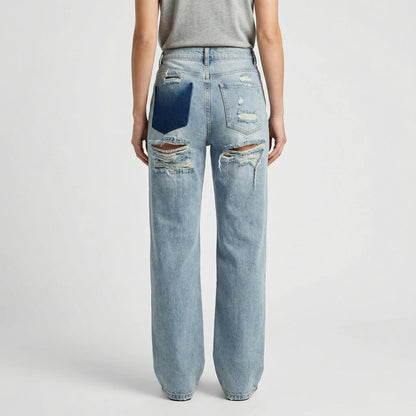 Vintage Ripped Jeans Women - Nelly