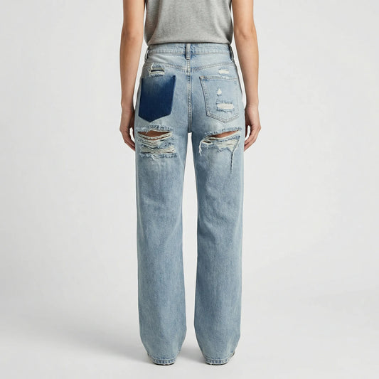 Vintage Ripped Jeans Women - Nelly