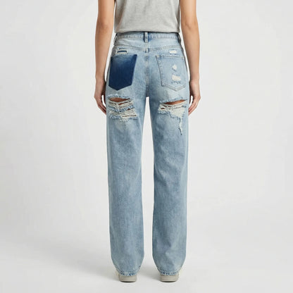 Vintage Ripped Jeans Women - Nelly