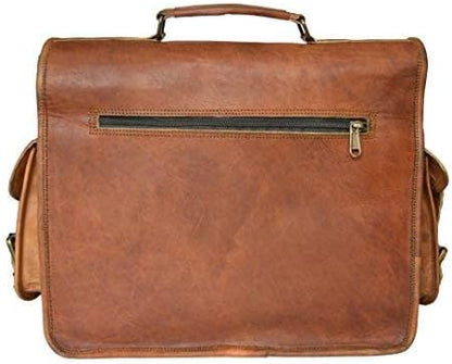 Vintage Messenger Tas Van Geitleer - Vintageo