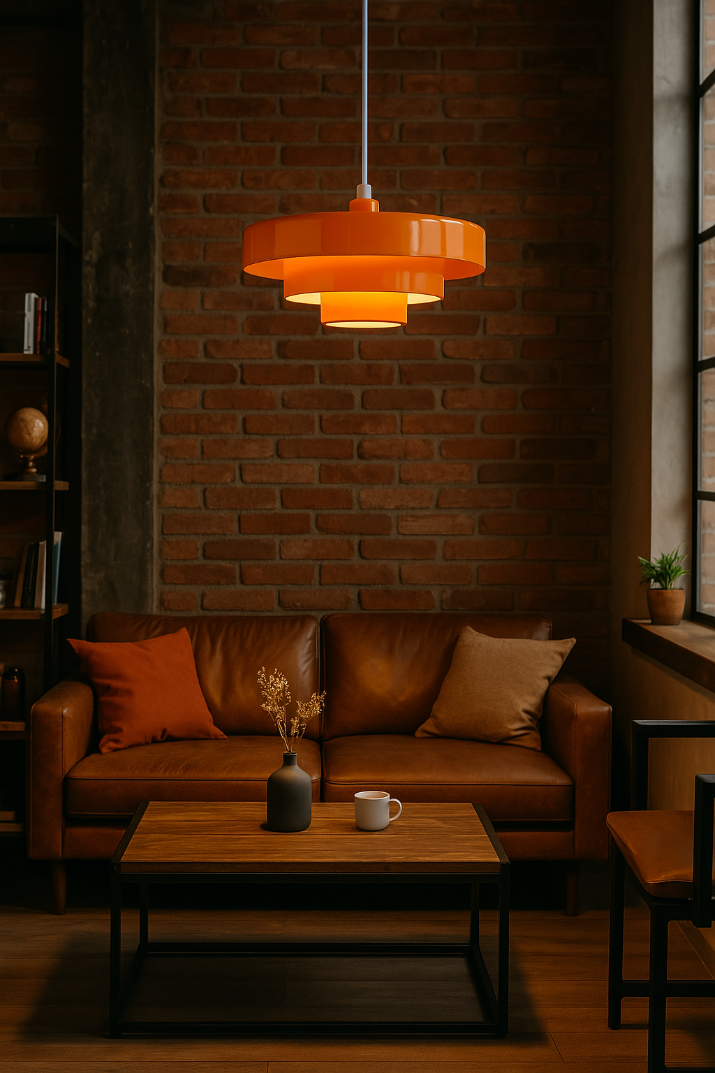 Vintage Stil Metallhängeleuchte - AmbientRing