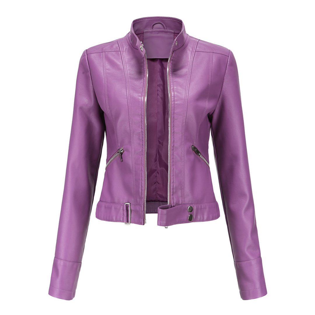 Classic Women's Leather Jacket with Timeless Style 7