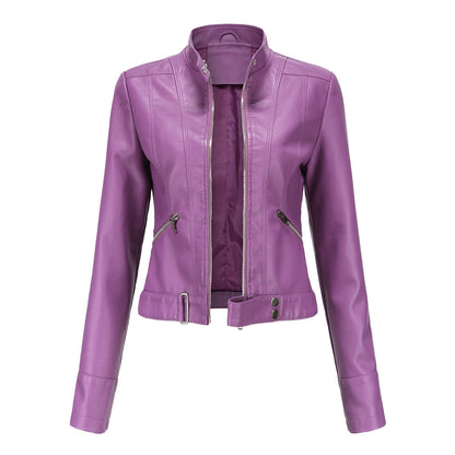 Classic Women's Leather Jacket with Timeless Style 7