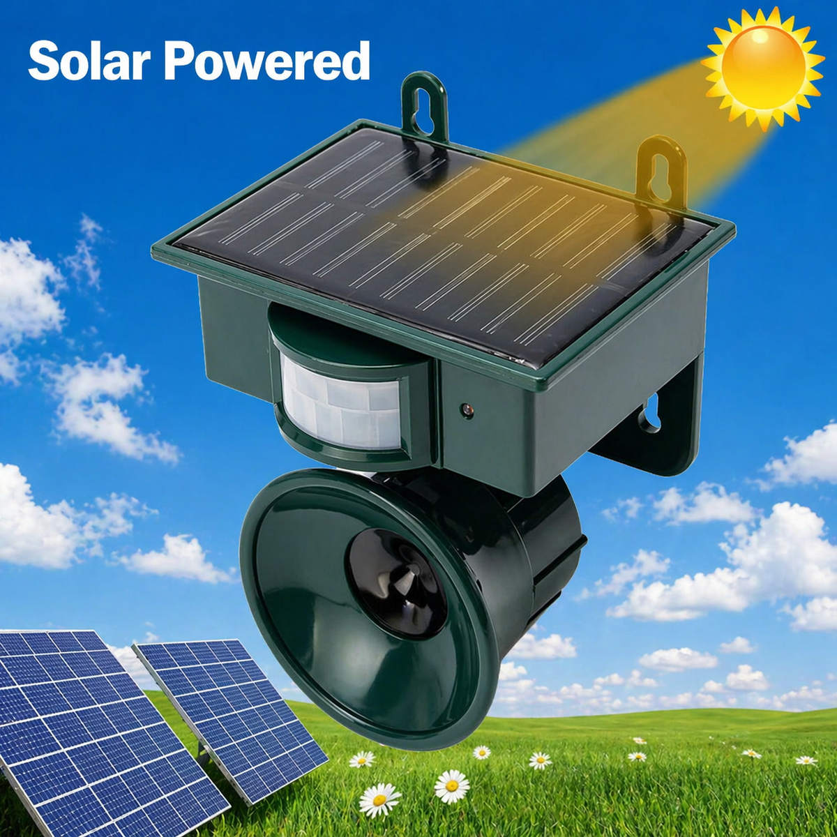 Bird Deterrent | Solar-Powered Motion Sensor | Animal-Friendly Hawk Calls 5