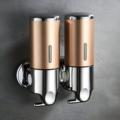 Wall-Mounted Brass Soap Dispenser | Stylish Fit for Bath & Kitchen 8