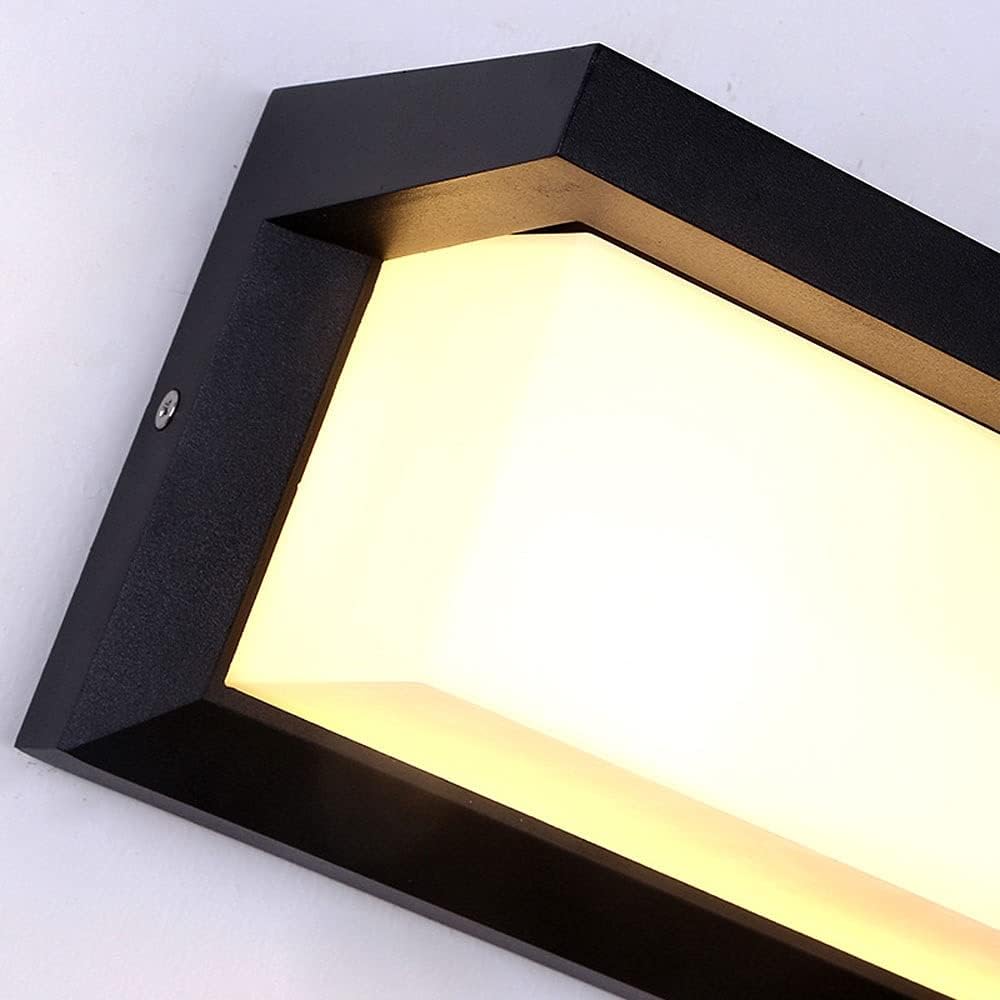 Close-up of the black frame corner and frosted white diffuser, with a small screw visible 2