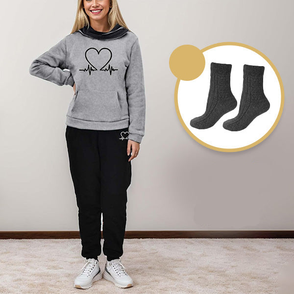 COMFORTABLE WOMEN'S TWO-PIECE TRACKSUIT - WARMFLEX™