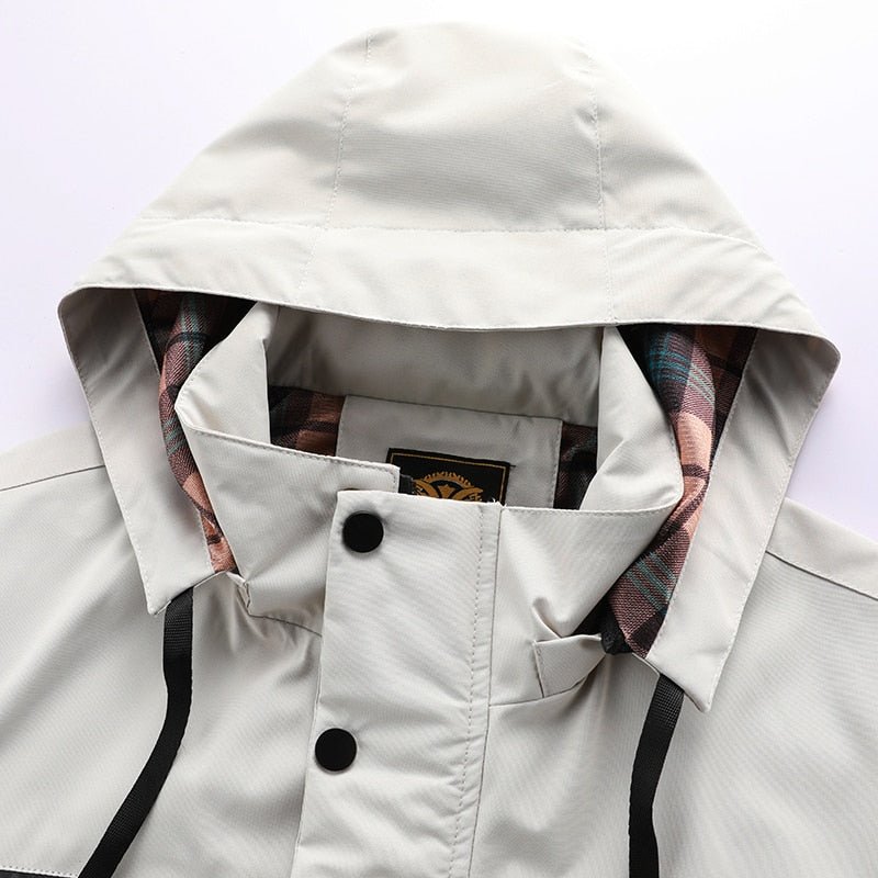 Water-Resistant Men's Jacket With Detachable Hood - Isaac