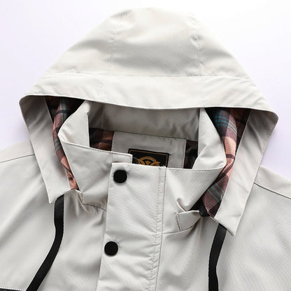 Water-Resistant Men's Jacket With Detachable Hood - Isaac
